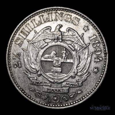 Sudáfrica, 2 1/2 Shillings 1894.