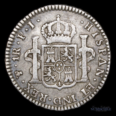 Bolivia, 1 Real 1808 P.J. Carolus IIII Potosí.