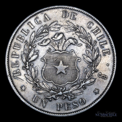 Chile, 1 peso 1853 #YY