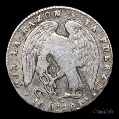 Chile, 2 Reales 1845. #YY