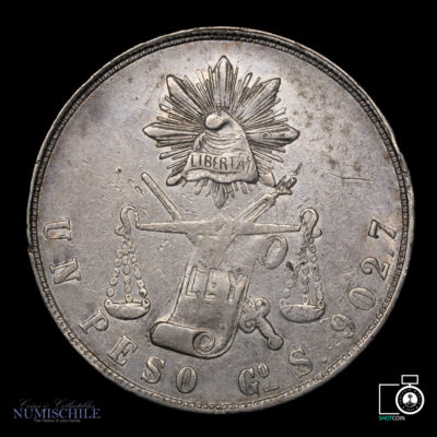México, 1 peso 1871 #Ro