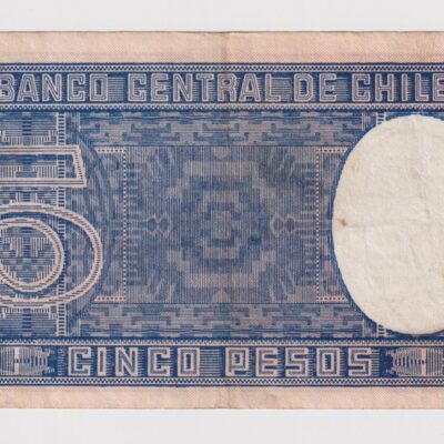 Chile, 5 Pesos 10-III-1937 Subercaseaux Meyerholz, #NQ