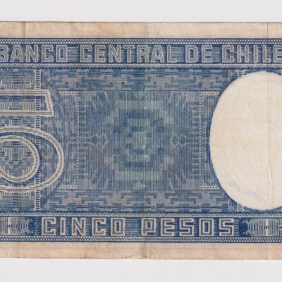 Chile, 5 Pesos 24-IV-1940 Mora Meyerholz, #NQ
