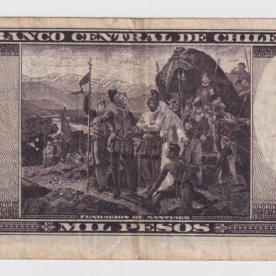Chile, 1.000 Pesos Maschke Hererra 1948-1959, #NQ