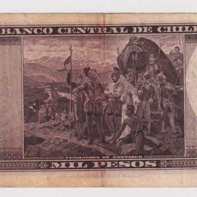 Chile, 1.000 Pesos Trucco Maschke 1948-1959, #NQ
