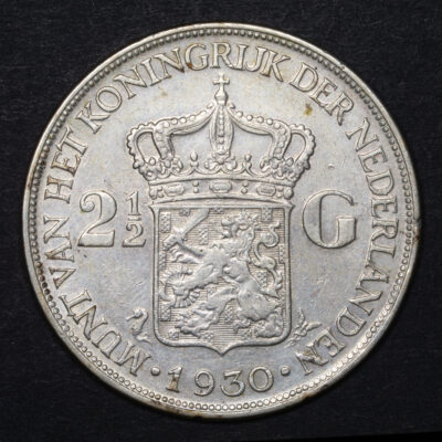 Países Bajos, 2 1/2 Gulden 1930 #MNLT 3J