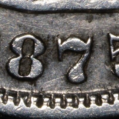 Chile, 1 Peso 1875/0 #JTC-11