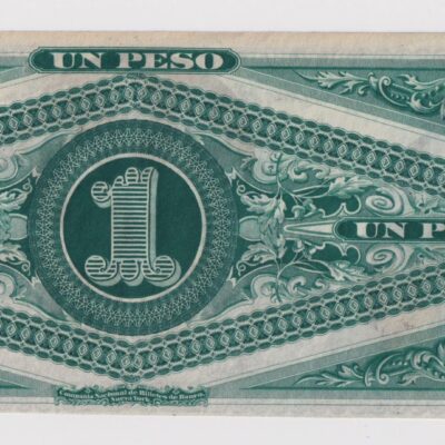Chile, Billete remanente de Banco del Pobre, $1 serie B con talón, año 187x  #YY (IVA incluido)