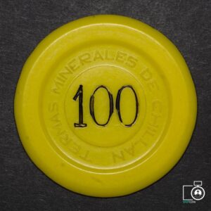 Chile, Ficha Termas Minerales de Chillán, valor 100 #NQ (IVA incluido)