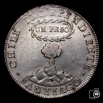 Chile, 1 Peso 1820 Chile Independiente #NQ (IVA incluido)
