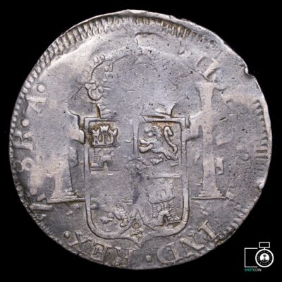México, 8 Reales 1815 AG, Zacatecas, estilo crudo (38Ax02T)(IVA incluido)