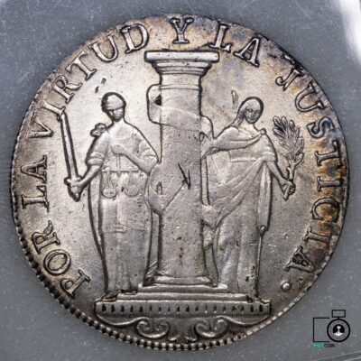 Perú, 8 Reales 1822, Perú Libre (39X0x7T)(IVA incluido)