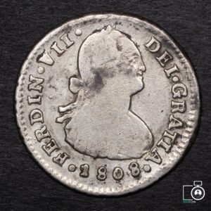Chile, Santiago, 1 Real 1808 Fernando VII, fecha muy escasa (NQ) (IVA Incluido)