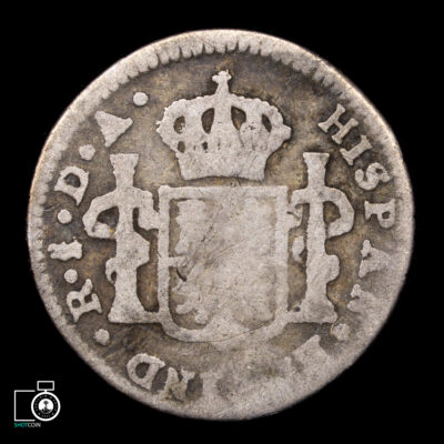 Chile, Santiago, 1/2 Real 1775 DA (NQ) (IVA Incluido)