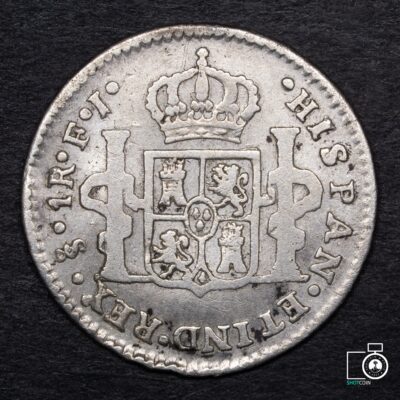 Chile, Santiago, 1 Real 1808 Fernando VII, fecha muy escasa (NQ) (IVA Incluido)