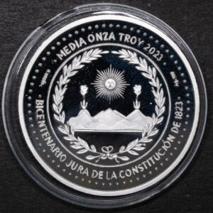 Chile, 1/2 Onza 2023 ANUCH, Jura Constitución 1823. Plata, Proof (NQ) (IVA Incluido)