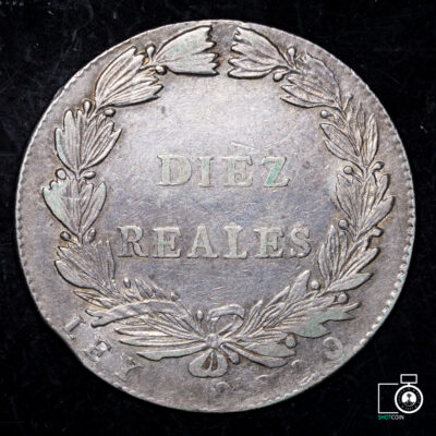 Colombia, 10 Reales 1848 (TT36T) (IVA Incluido)