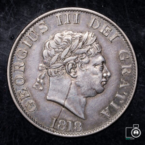 Reino Unido, 1/2 Crown 1818, plata (NQ) (IVA Incluido)