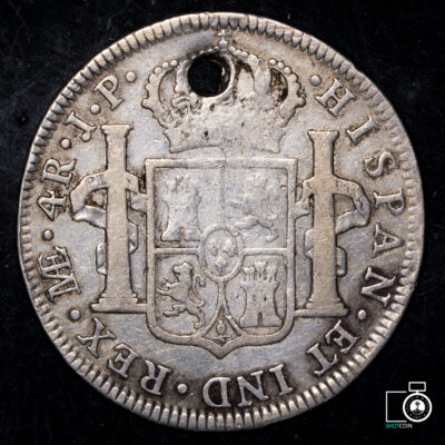 Perú, Lima, 4 Reales 1820 JP, plata (NQ) (IVA Incluido)