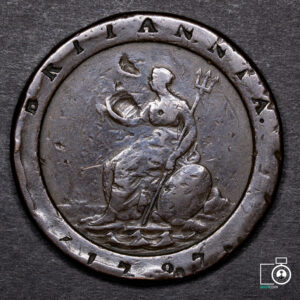 Reino Unido, 2 Pence 1797 "Cartwheel" (NQ) (IVA Incluido)