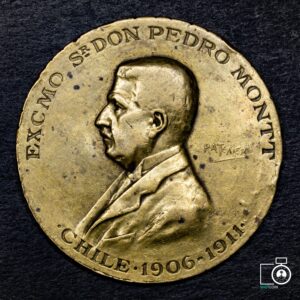 Medalla "Excmo. Sr. Don Pedro Montt" Chile, 1906-1911 (NQ) (IVA Incluido)