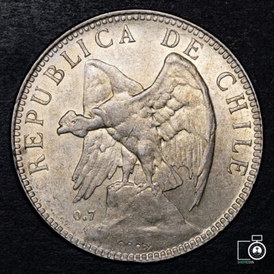 Chile, 1 Peso 1905, muy alto grado (Q) (IVA Incluido)