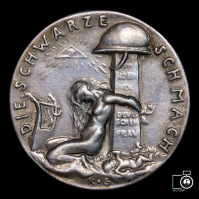 Alemania, Medalla “Die Schwarze Schmach” (Vergüenza negra), 1921, plata (SE) (IVA Incluido)
