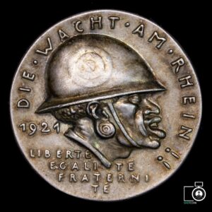Alemania, Medalla "Die Schwarze Schmach" (Vergüenza negra), 1921, plata (SE) (IVA Incluido)