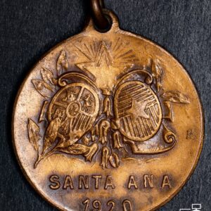 Chile, Medalla Santa Ana, 1920. Paseo Francisco Undurraga y Sra. a la Embajada Española. Cobre (NQ) (IVA Incluido)