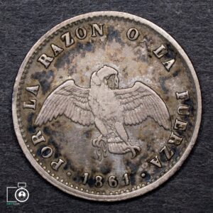 Chile, 1 Décimo 1861 (Q) (IVA Incluido)