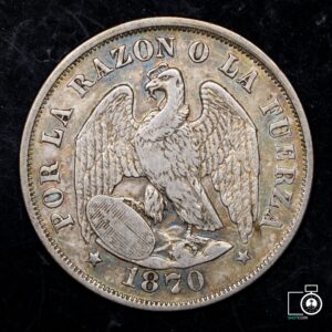 Chile, 20 Centavos 1870/6x (NQ) (IVA Incluido)
