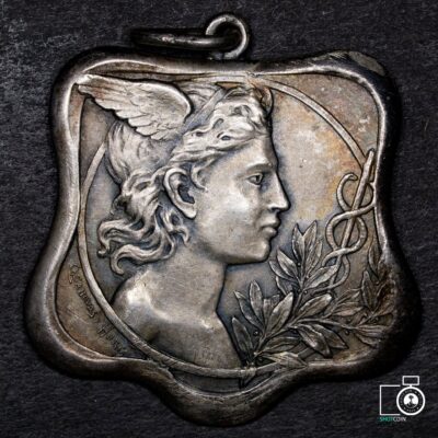 Argentina-Chile, Medalla Banquete del Comercio a los Sres. Delegados de Chile. 1903, plata (NQ) (IVA Incluido)