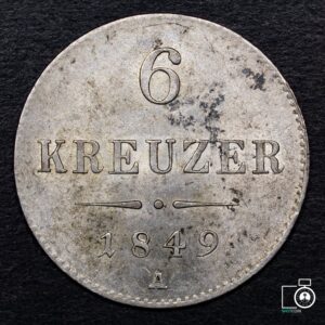 Austria, 6 Kreuzer 1849 (NQ) (IVA Incluido)