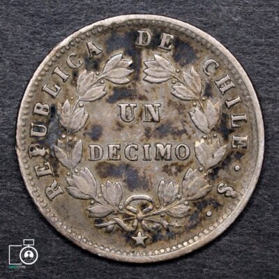 Chile, 1 Décimo 1861 (Q) (IVA Incluido)