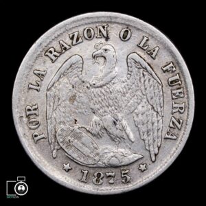 Chile, 1/2 Décimo 1875/5 (Q) (IVA Incluido)