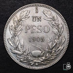 Chile, 1 Peso 1905 (YYB10) (IVA Incluido)