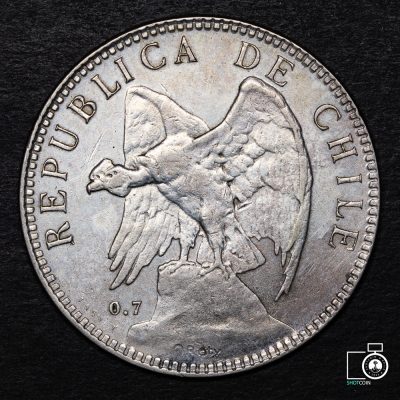 Chile, 1 Peso 1905 (YYB10) (IVA Incluido)