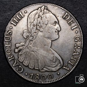 Chile, Santiago, 8 Reales 1800 AJ (YYG8) (IVA Incluido)