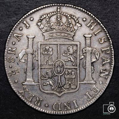 Chile, Santiago, 8 Reales 1800 AJ (YYG8) (IVA Incluido)
