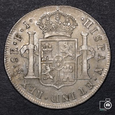 Chile, Santiago, 8 Reales 1809 FJ, busto almirante (YYD18) (IVA Incluido)