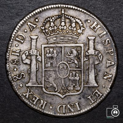 Chile, Santiago, 8 Reales 1796 DA (YYG10) (IVA Incluido)