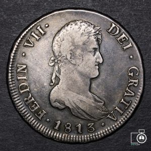 Chile, Santiago, 8 Reales 1813 FJ (YYE2) (IVA Incluido)