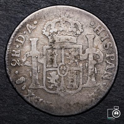Chile, Santiago, 2 Reales 1778/6 DA (YYF15) (IVA Incluido)