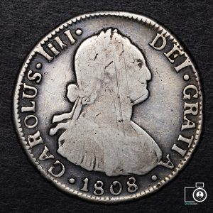 Chile, Santiago, 2 Reales 1808 Carolus IIII (YYD12) (IVA Incluido)