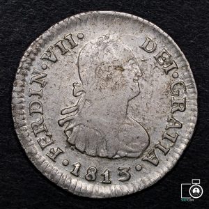 Chile, Santiago, 1/2 Real 1813 FJ (YYG19) (IVA Incluido)