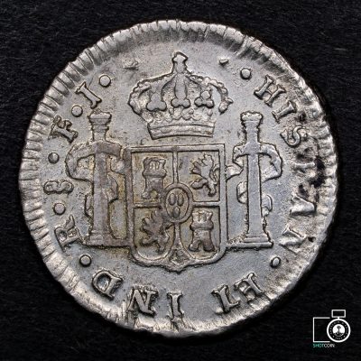 Chile, Santiago, 1/2 Real 1813 FJ (YYG19) (IVA Incluido)