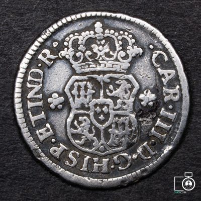 Bolivia, Potosí, 1/2 Real 1770 JR (YYE1) (IVA Incluido)