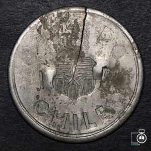 Chile, Copiapó, 1 Peso 1865, falsa de época (YYC3) (IVA Incluido)