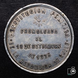 Chile, Medalla, Jura de la Constitución de 1925. Plata (YYG3) (IVA Incluido)