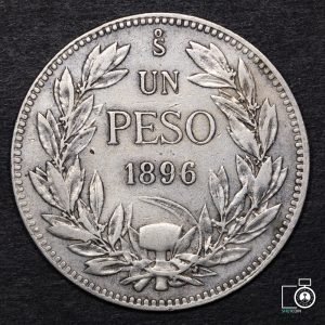 Chile, 1 Peso 1896 (YYA14) (IVA Incluido)